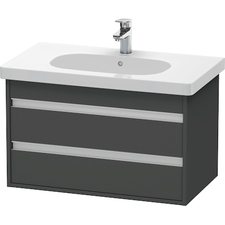 Duravit Ketho Wall-Mounted Vanity Unit Kt664704949 Graphite Matt KT664704949